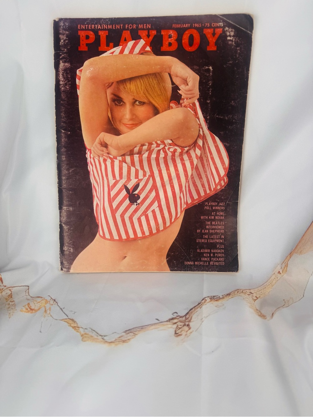 Vintage Playboy Magazine February 1965 Vargas Girl , Centrefold Intact